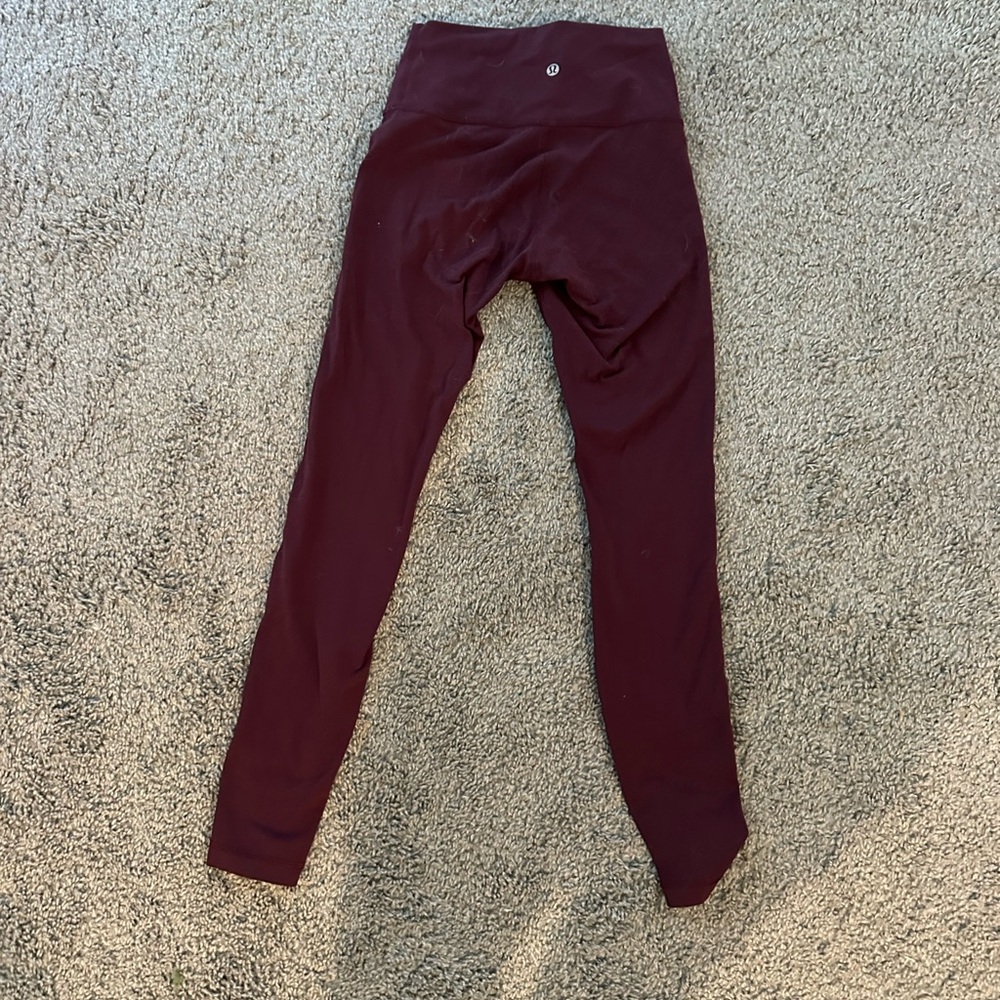 Lululemon Athletica Deep Burgundy Align Leggings